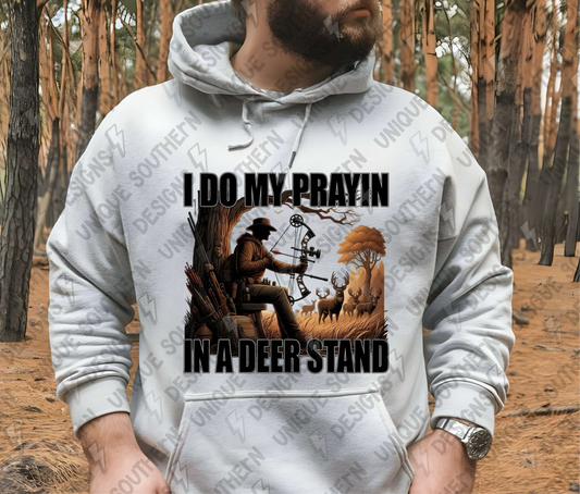 Prayin in a Deer Stand