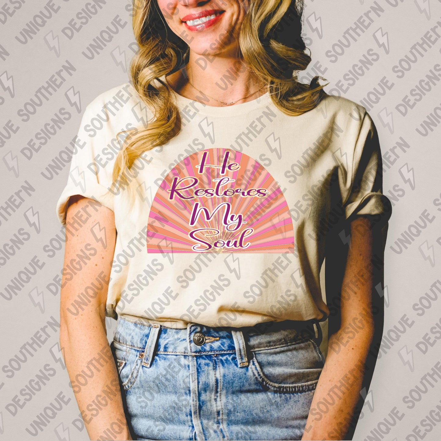 He Restores My Soul PNG