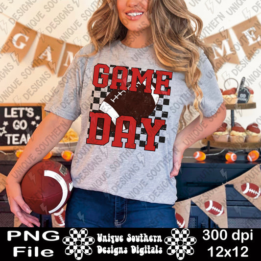 Game Day Red | PNG |Digital Download
