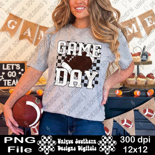 Game Day White | PNG |Digital Download