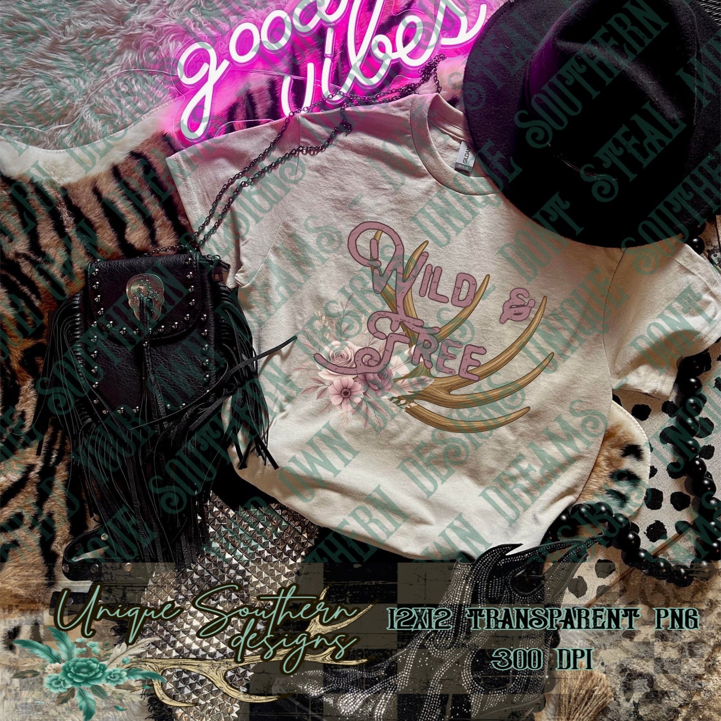 Wild and Free PNG | DIGITAL DOWNLOAD