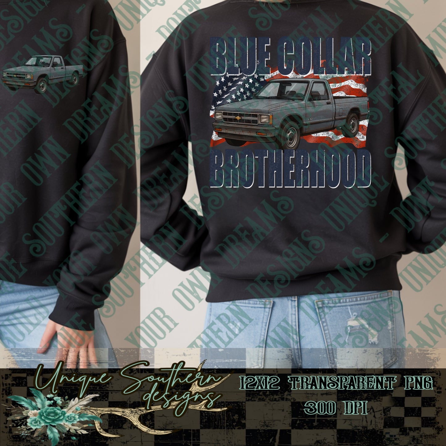 Blue Collar Brotherhood PNG | DIGITAL DOWNLOAD