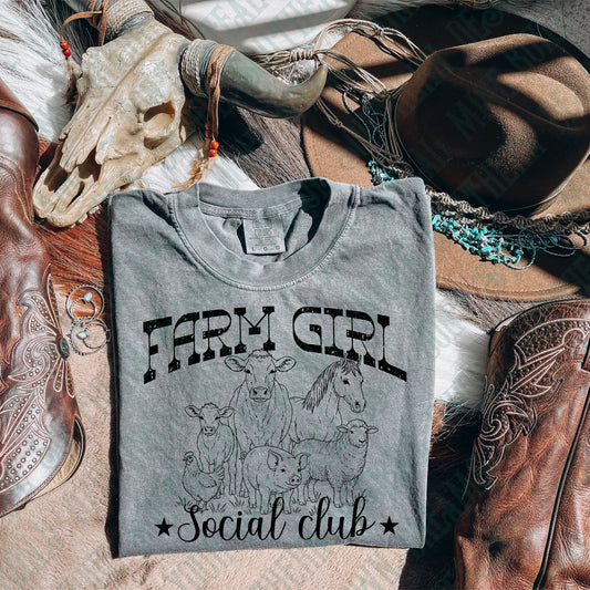 Farm Girl Social Club PNG | DIGITAL DOWNLOAD