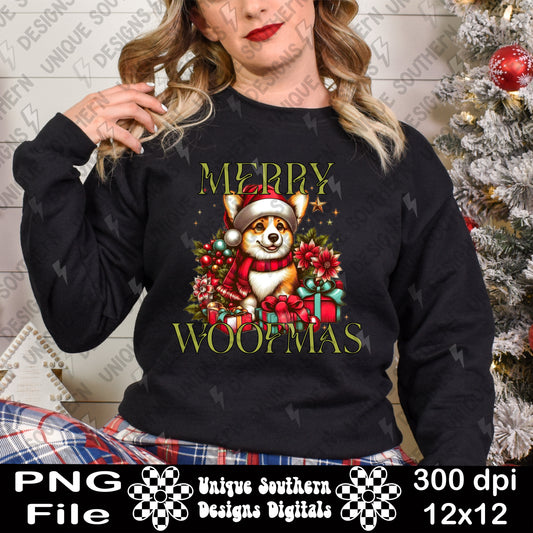 Merry Woofmas| Digital Download | PNG