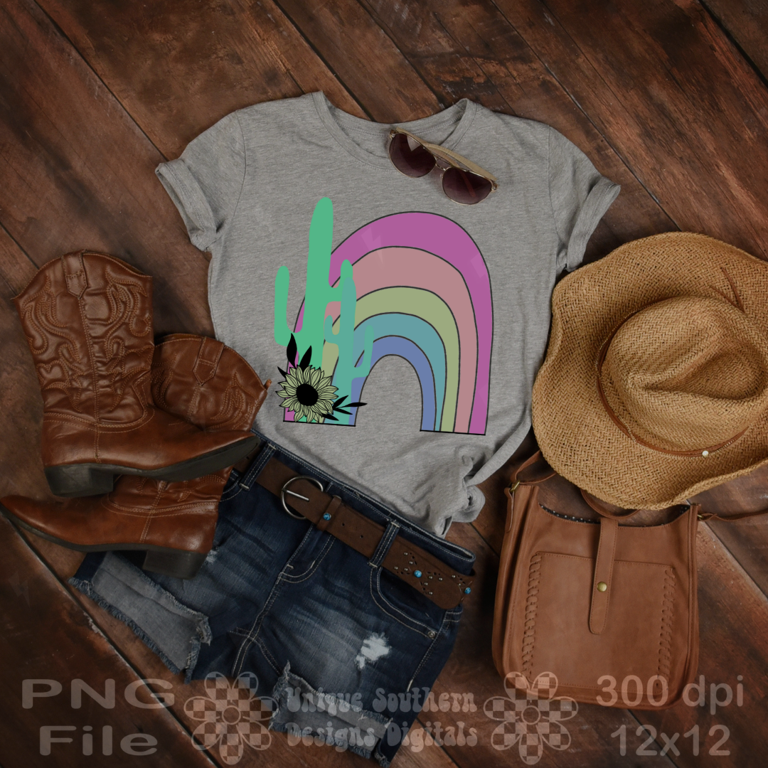 Boho Rainbow PNG