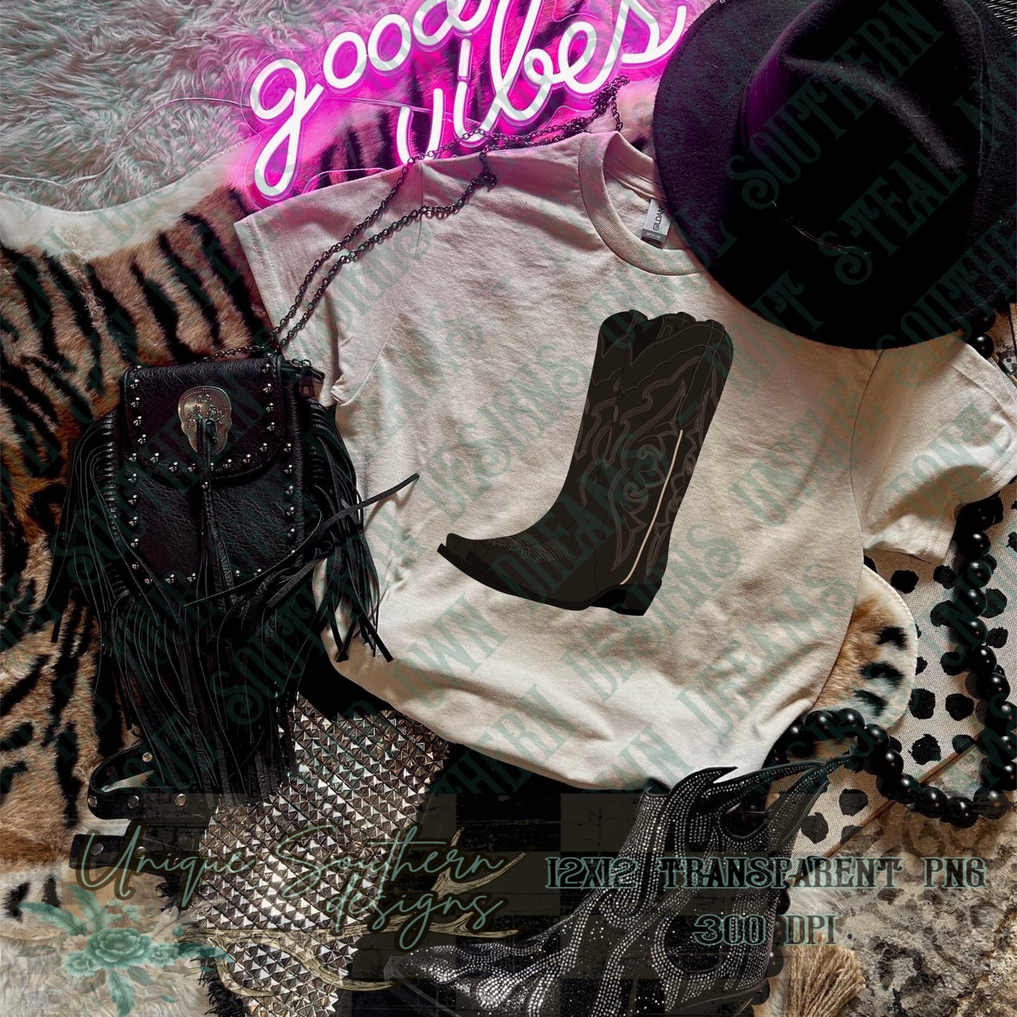 Boots Full Color PNG | DIGITAL DOWNLOAD