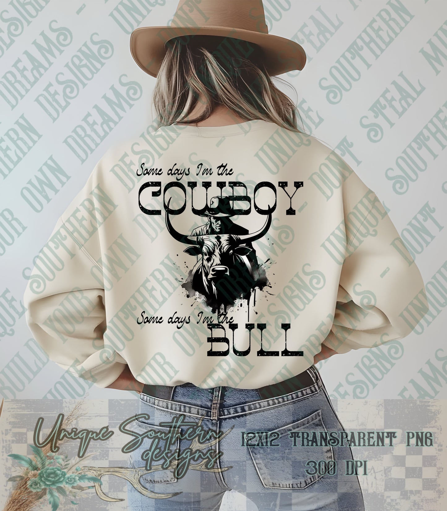 Sometime the Bull PNG | DIGITAL DOWNLOAD