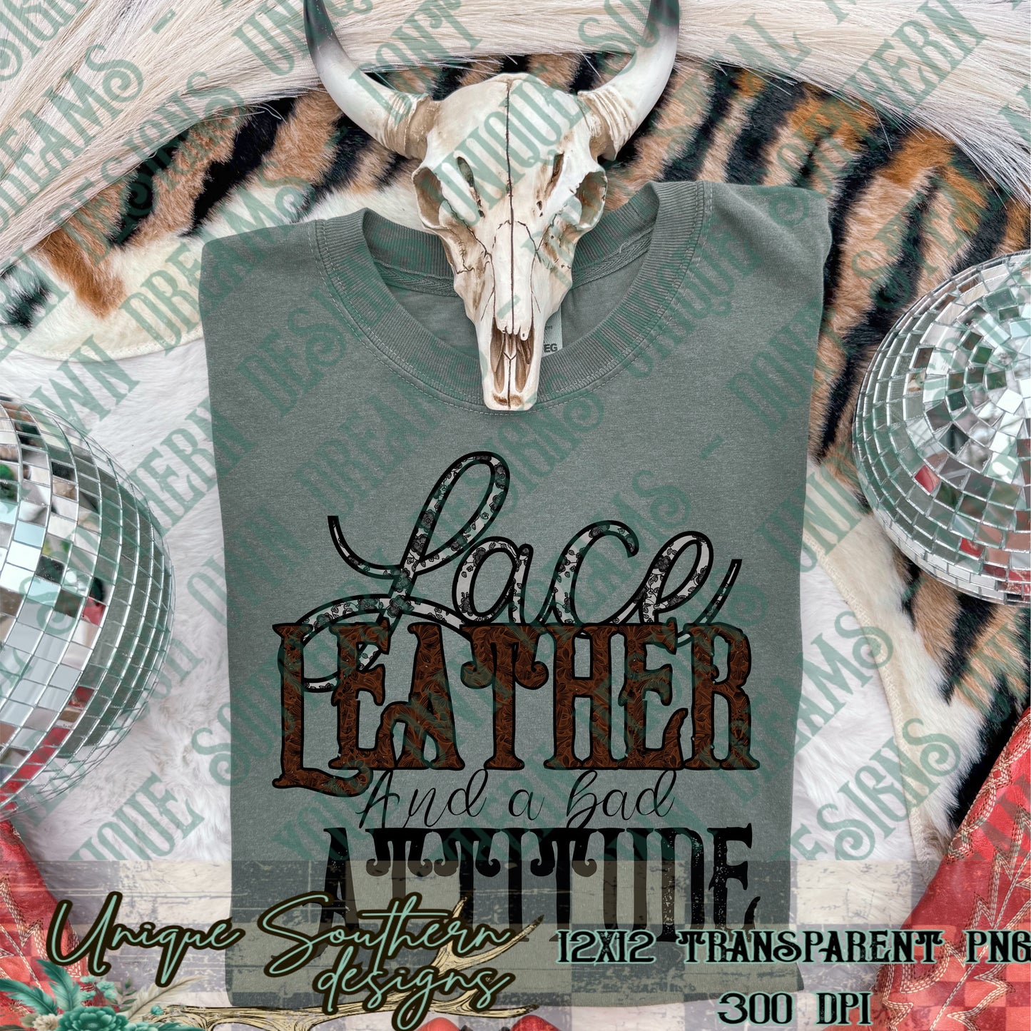 Lace, Leather, Attitude PNG | DIGITAL DOWNLOAD