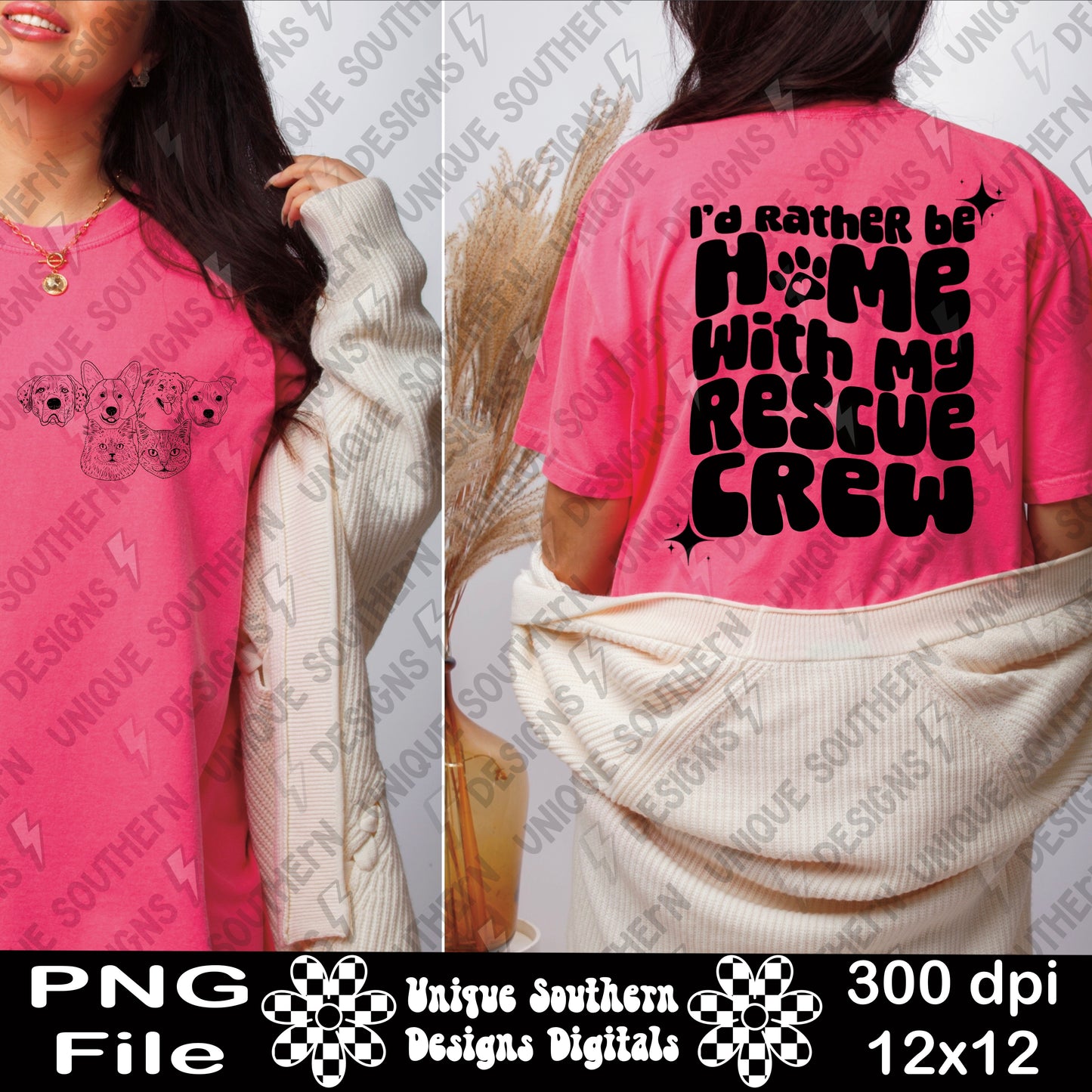 I'd Rather be Home with my Rescue Crew | Digital Download