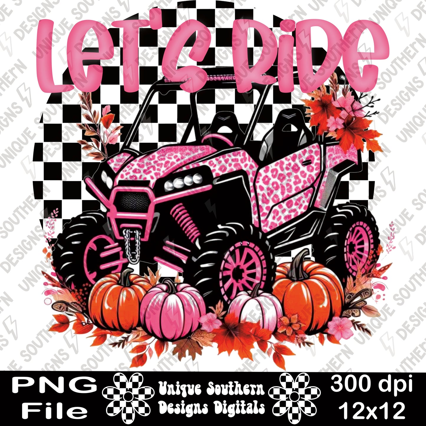 Let's Ride | Digital Design | PNG