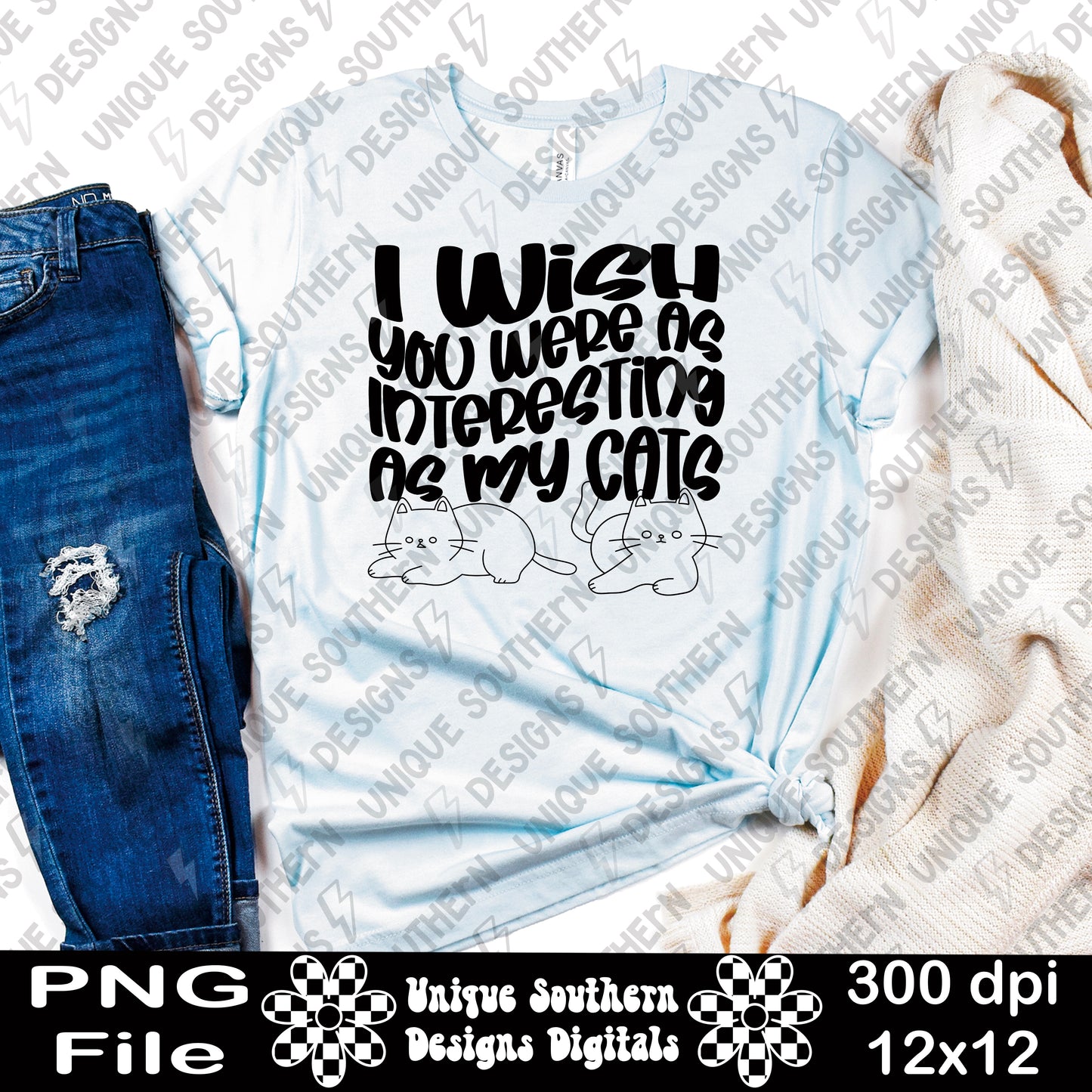 Interesting as my Cats | Digital Design | PNG| Pet | Sassy