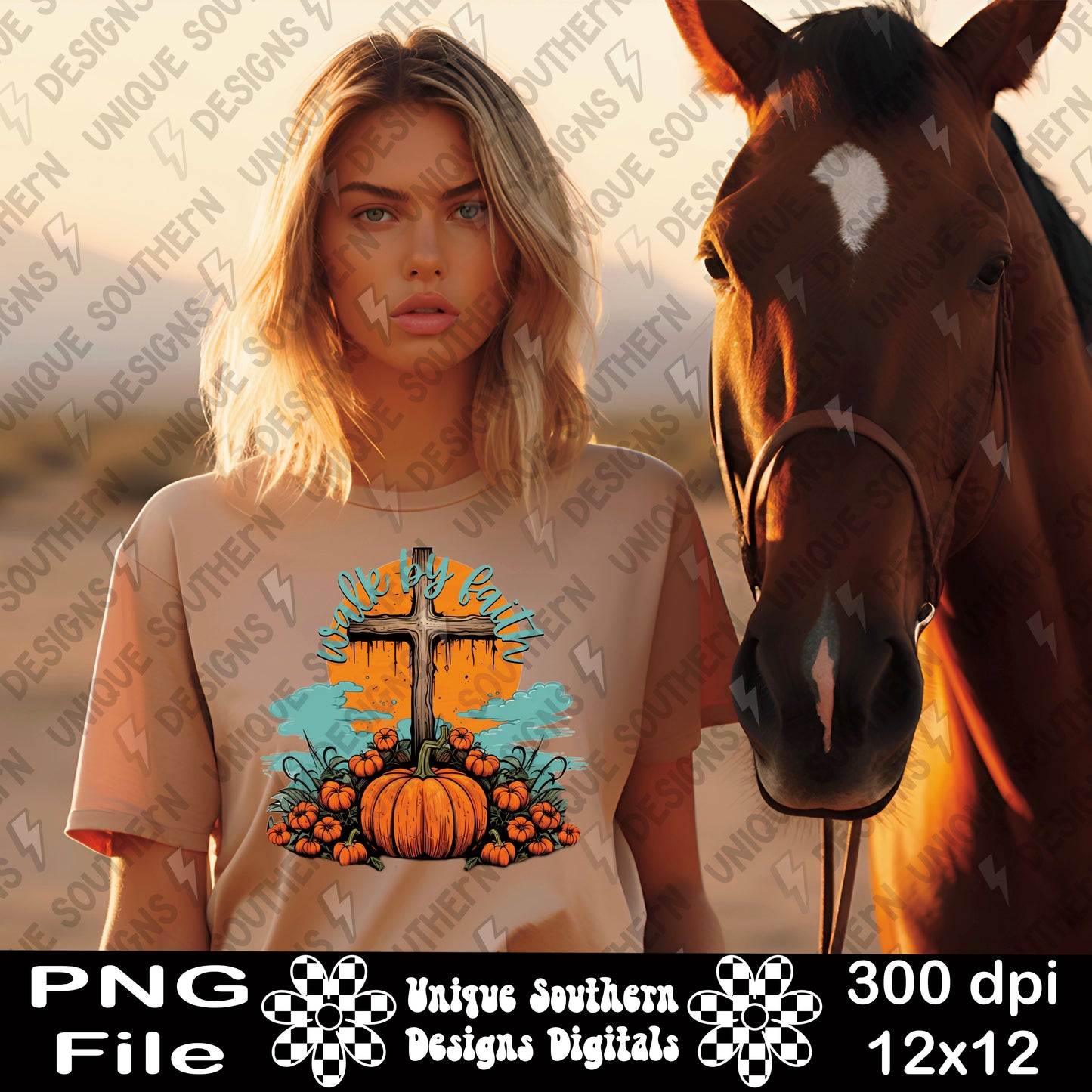 Walk By Faith PNG Digital Download