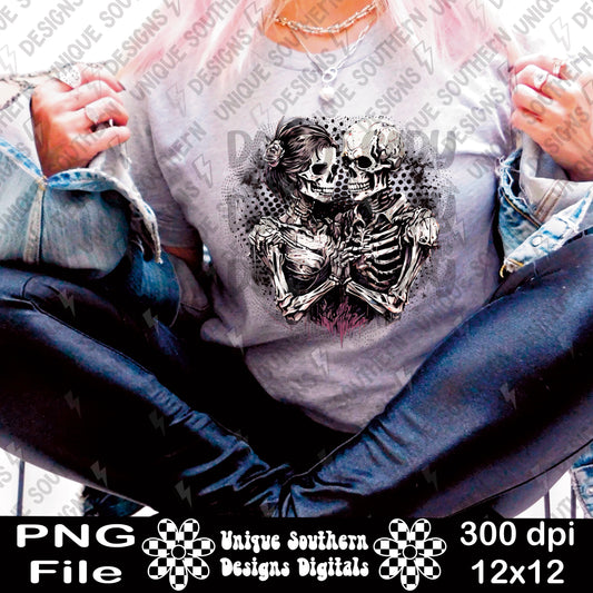 Skellie Couple PNG Digital Download