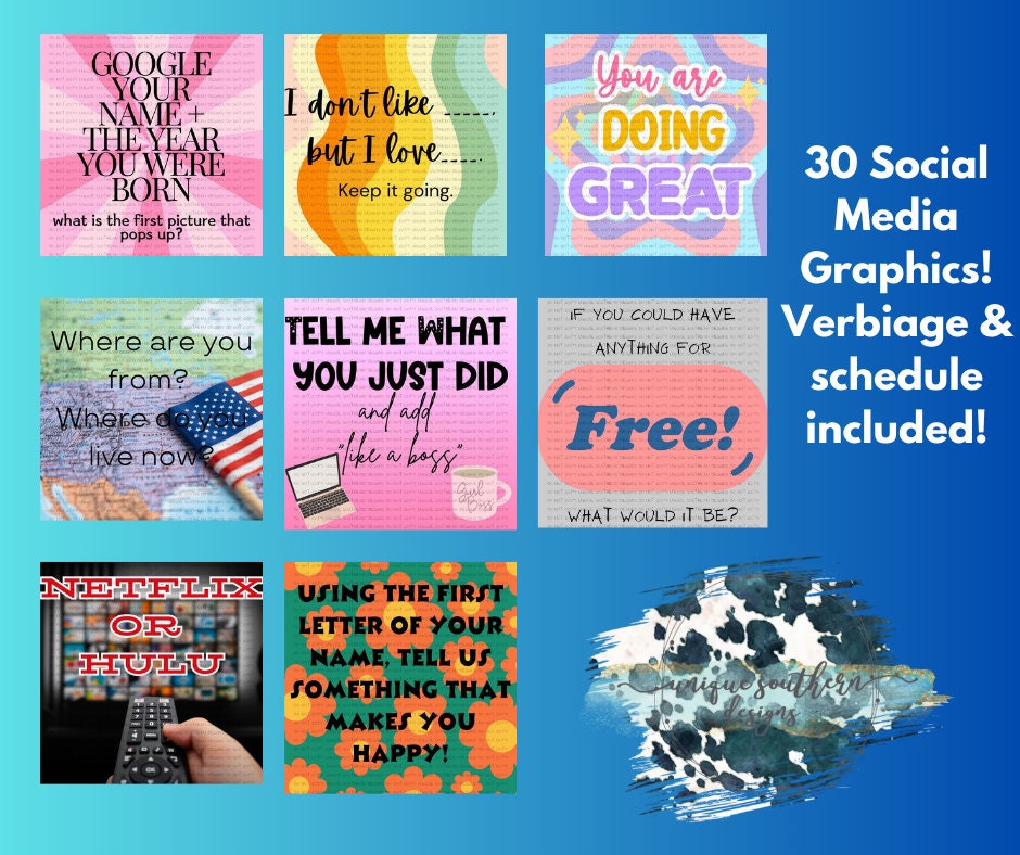 June Social Media Bundle | Engagement Graphics | Interactive Post