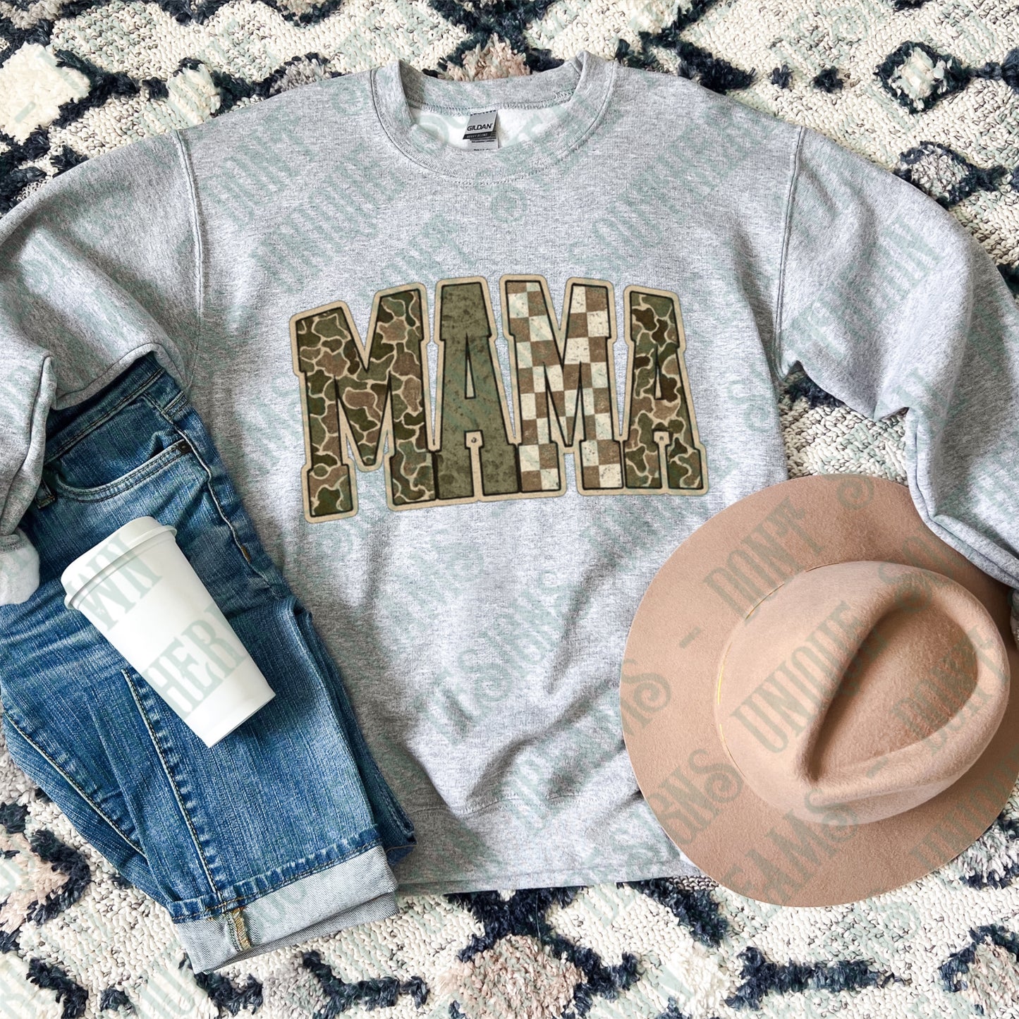 Camo & Checkered Mama