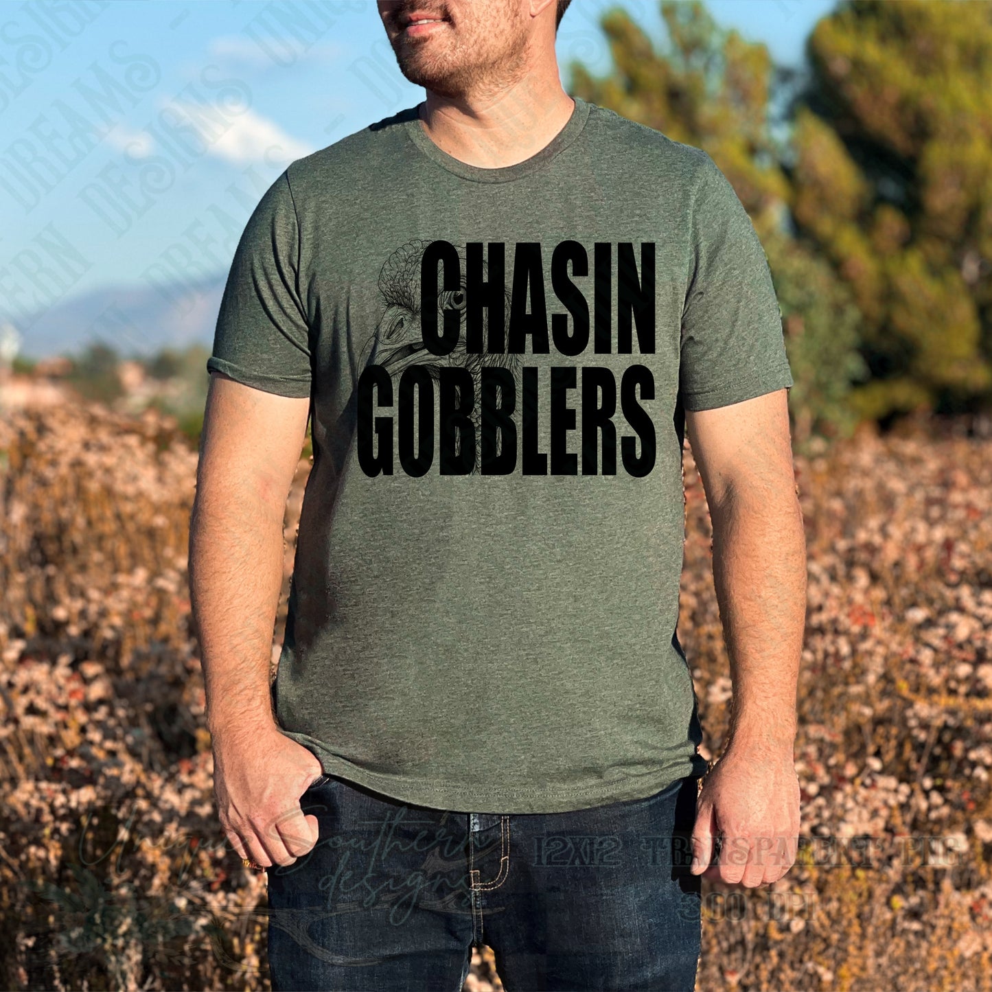Chasing Gobblers PNG | DIGITAL DOWNLOAD