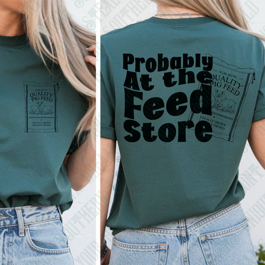 Probably at the Feed Store- Pig Feed PNG | DIGITAL DOWNLOAD