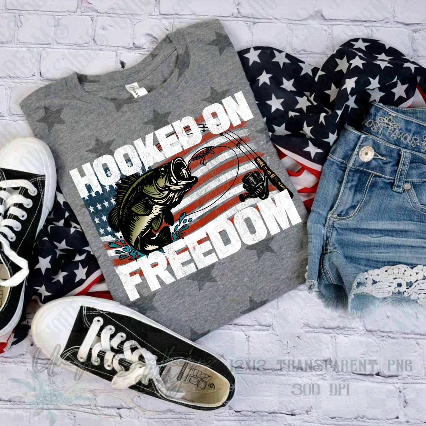 Hooked on Freedom PNG | DIGITAL DOWNLOAD