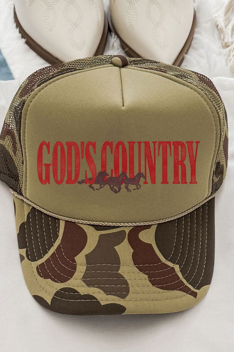 GOD'S COUNTRY OTTO FOAM FRONT TRUCKER HAT